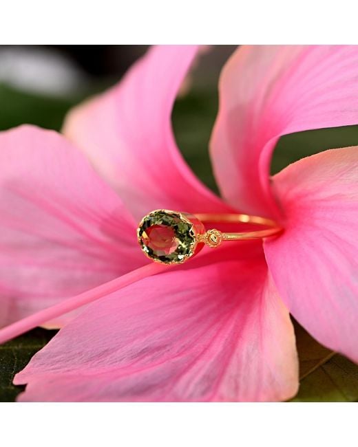 Emma Chapman Jewels Yellow Tourmaline Stacking Ring