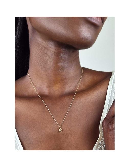 Lee Renee Metallic Ladybird Necklace (wings Closed) – Gold