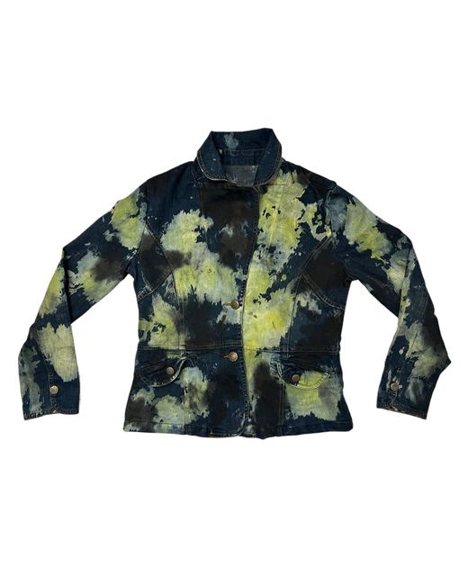 Zasta Studio Green Denim Jacket Tie-Dye Small E