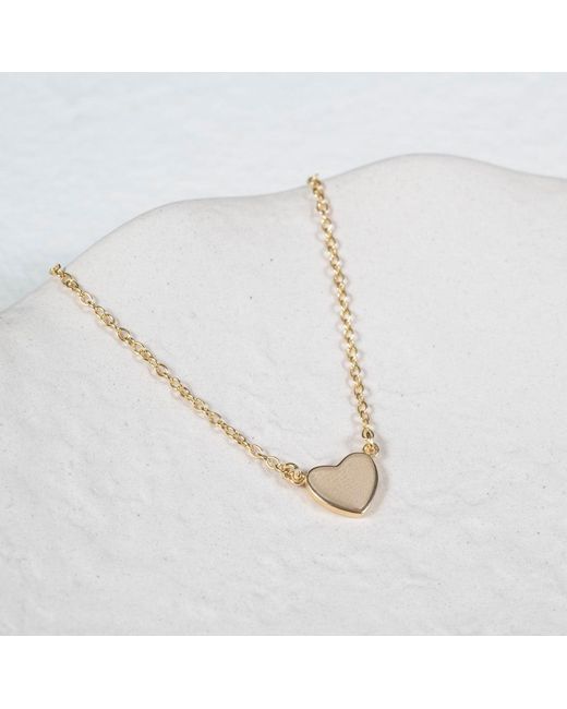 Auree Jewellery Metallic Verona Vermeil Full Heart Necklace