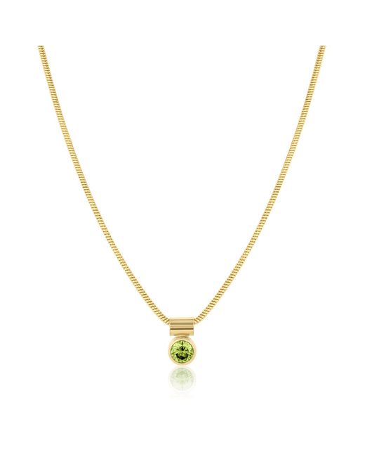 SET & STONES Metallic Ellie Birthstone Necklace- August