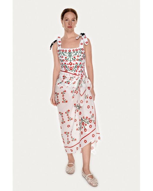 Jessie Zhao New York White Beach Sarong Wrap