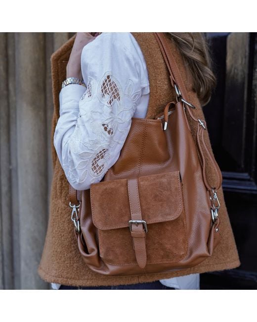 Betsy & Floss Blue Sarno Backpack And Tote Bag