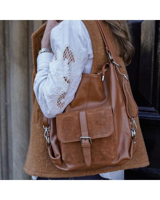 Betsy & Floss Blue Sarno Backpack And Tote Bag