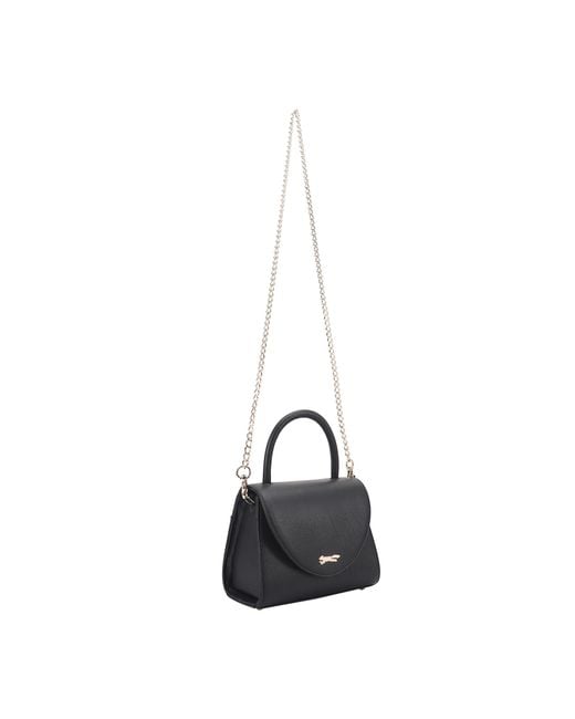 Paul Costelloe Black Cilo Leather Crossbody Bag