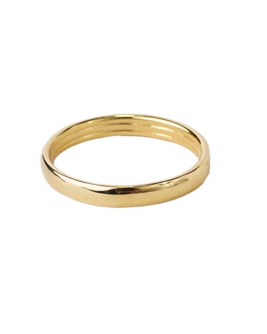 NASI SILVER Metallic Coil Band Ring
