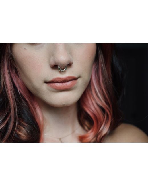Zahav Jewelry Metallic 10K Solid 16G 8Mm Clicker Nose Hoop