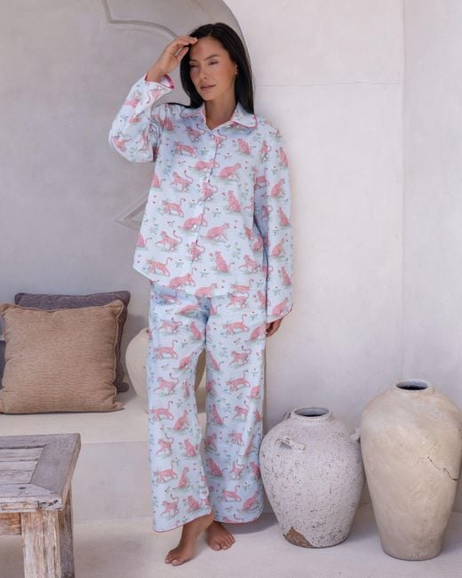 Love Letters X White Layla Long Pj Set