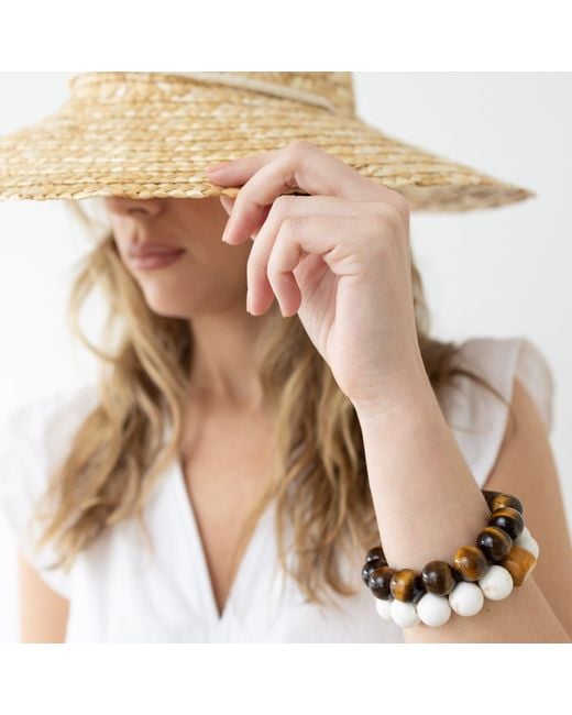 Whale Tail Weaving White The Cobblestone Bracelet