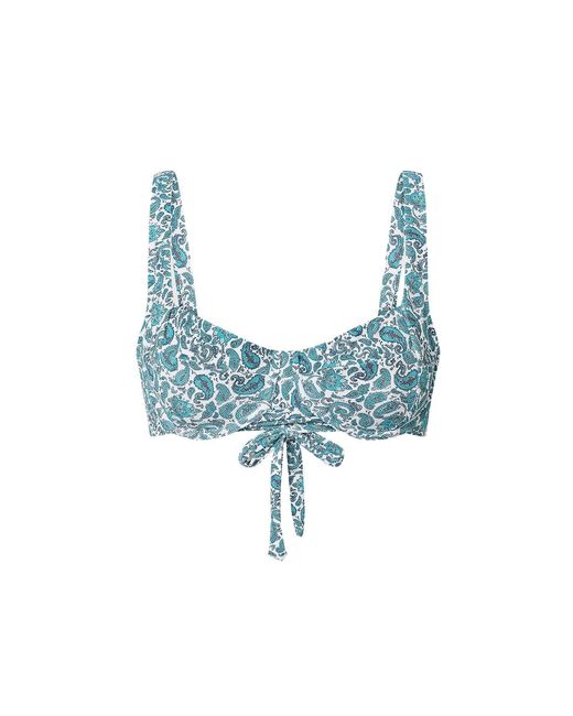 Aqva Swimwear Blue Print Turqueta Bikini Top
