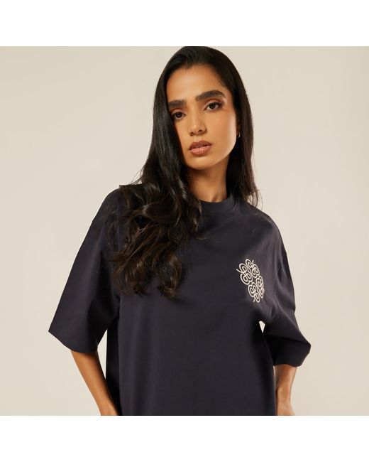 Be Athletica Blue Be The Ace Oversized Tee