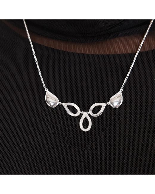 Lucy Quartermaine Metallic Melting Diamond Necklace