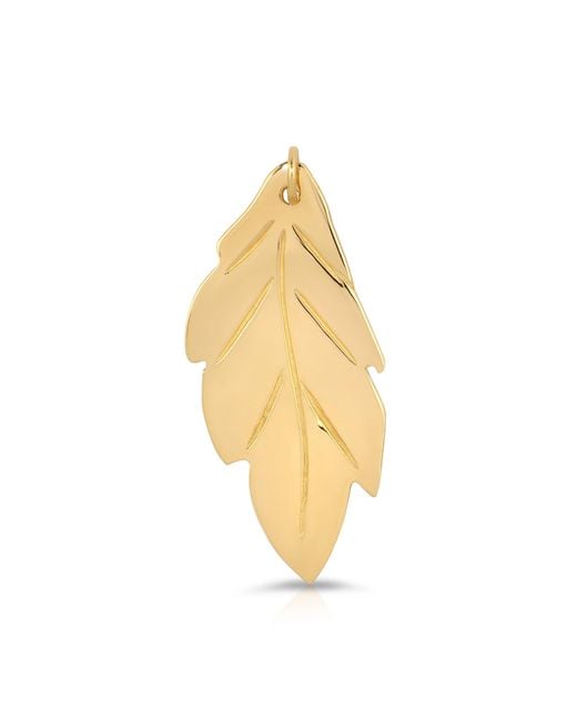 Maya Brenner Metallic 14K Leaf