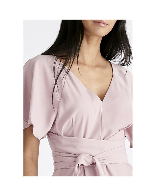 Paisie Pink Maxi Waist Tie Dress