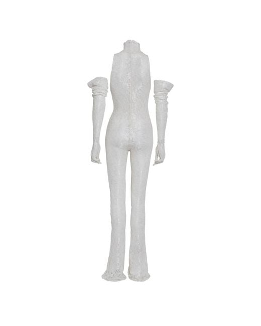 Sarah Regensburger White Summer Catsuit