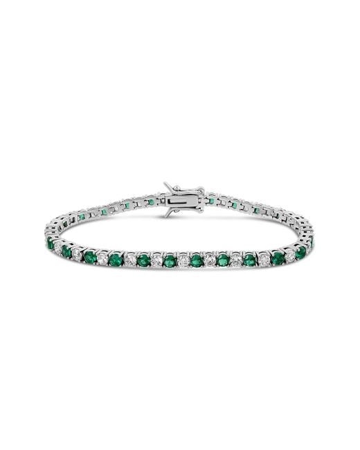 SHYMI Green Alternating Color Tennis Bracelet