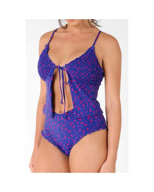 Blackbough Swim Blue Bloomer Shorts Heartache Pointelle