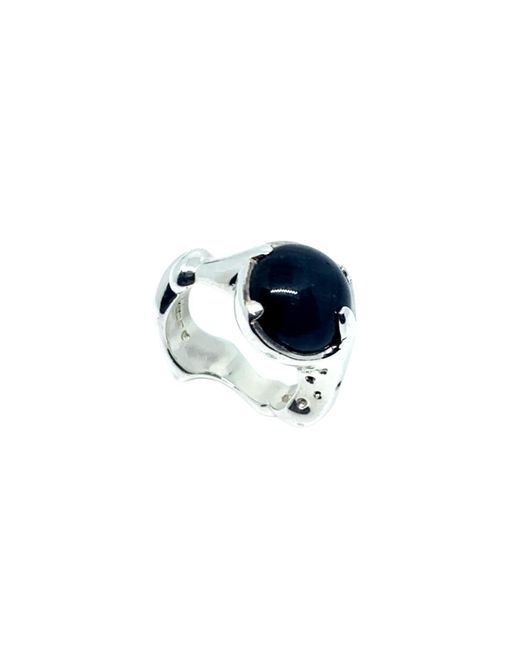 Tg-Jewellery by Tamara Gervasio Blue The Sculpture Sterling Ring Tiger Eyes