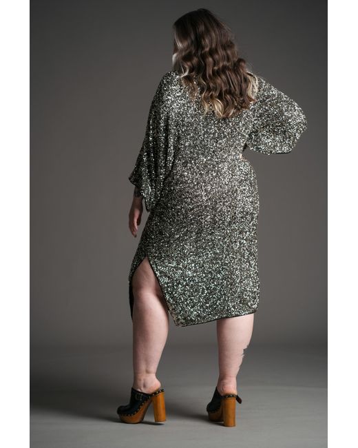 Little Lies Gray Lady Stardust Sequin Dress