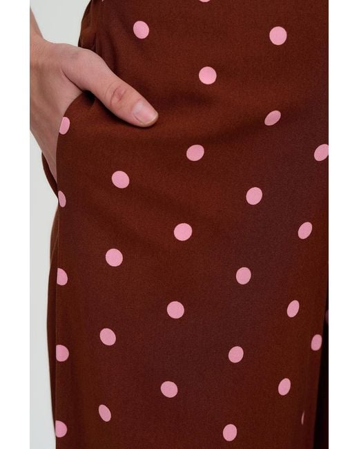 Sugarhill Brown Patsy Palazzo Trousers, Polka