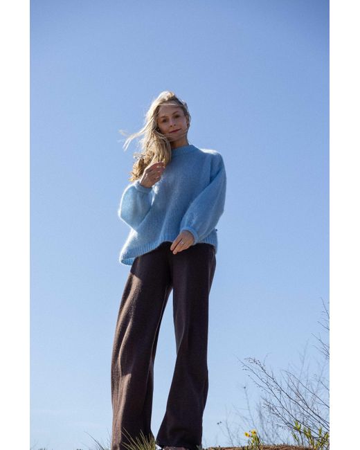 SALANIDA Blue Melody Mohair Jumper Sky