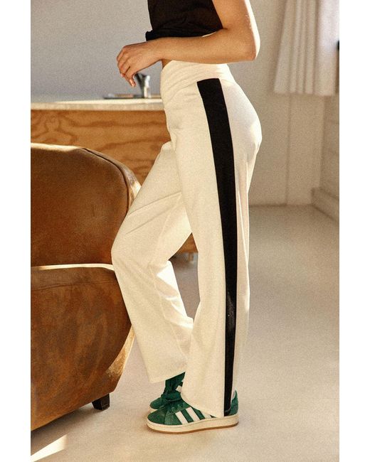 Marianne by Marie Jordane Natural Dylan Wide-Leg Pants
