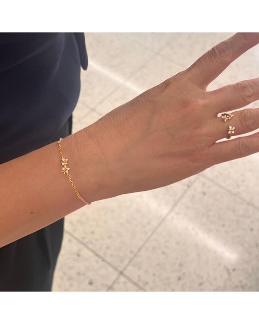 BLOOMTINE | Earth Angel HQ Metallic Enchanting Flutterfly Vermeil Butterfly Silk Cord Thread Bracelet