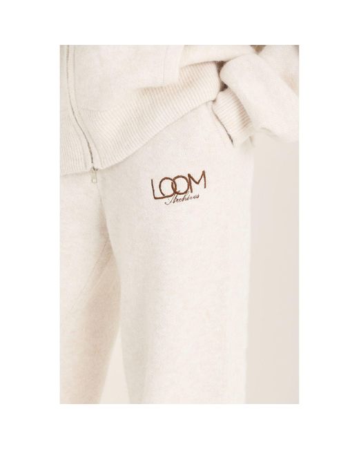 Loom Archives Natural Neutrals Loom Knit Straight Leg Vanilla Trouser