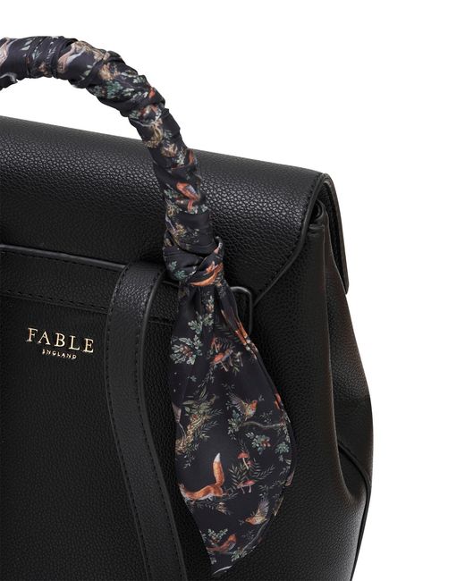 Fable England Black Laura Small Backpack
