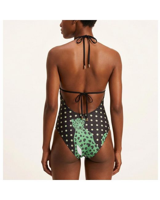 Jessie Zhao New York Pink Wild Garden Reversible One Piece Swimsuit