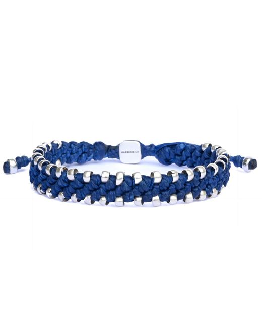 Harbour UK Bracelets Blue S Waterproof Rope Bracelet In Colour for men