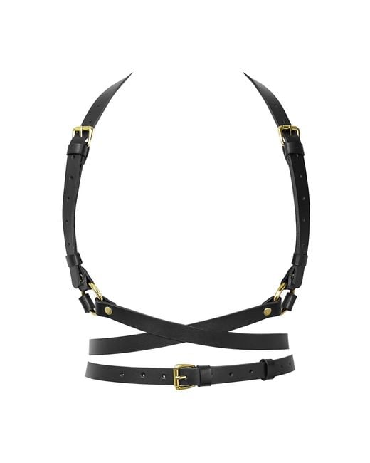 Badass & Goddess Leather Black Real Leather Harness Artemis