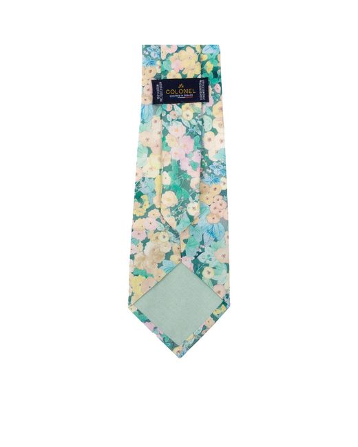 LE COLONEL Blue Liberty Holly Tie for men