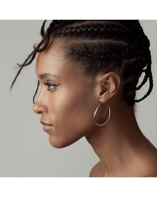 Dinny Hall Metallic Wave Large Hoops