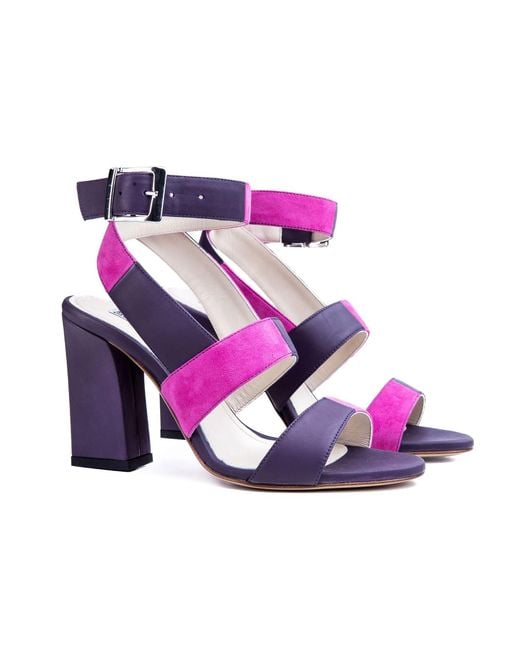 Rosamund Muir London Purple Stefana Testaccio Sandals
