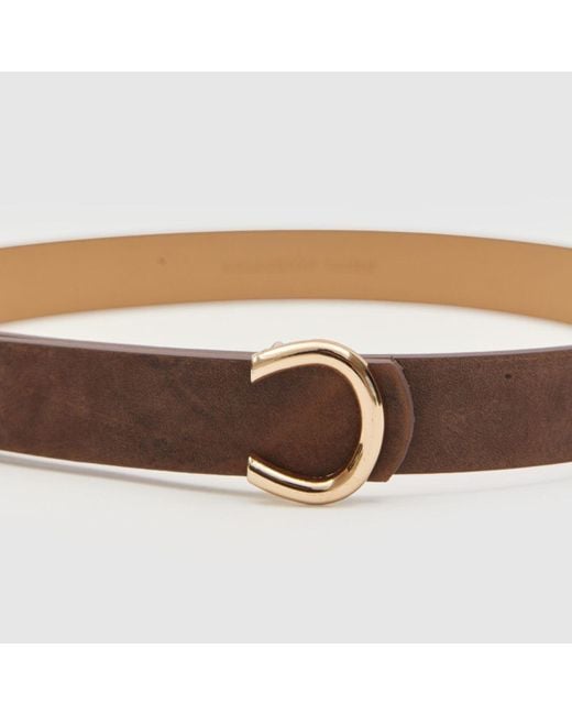 Colección Tansu Brown Anthea Leather Belt