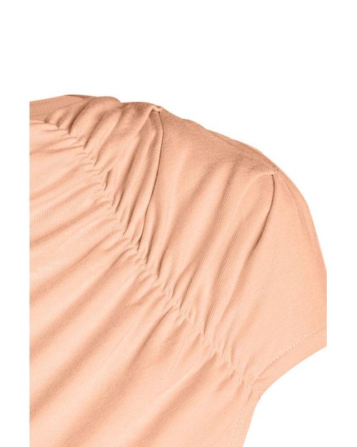 Conquista Pink Sleeveless Asymmetrical Top