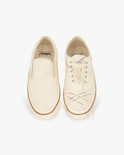 Springa | Unique Vulcanized Sneakers Italian Handmade Natural Wrong Selvagedge Denim Sneakers for men