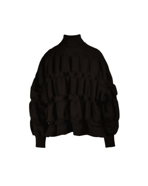 Ioana Ciolacu Black Rubber Sweatshirt