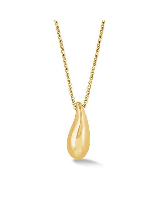 Dower & Hall Metallic Large Pebble Droplet Pendant