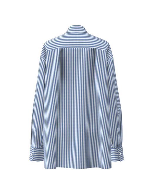 Zenzee Blue Boyfriend Button Up Shirt