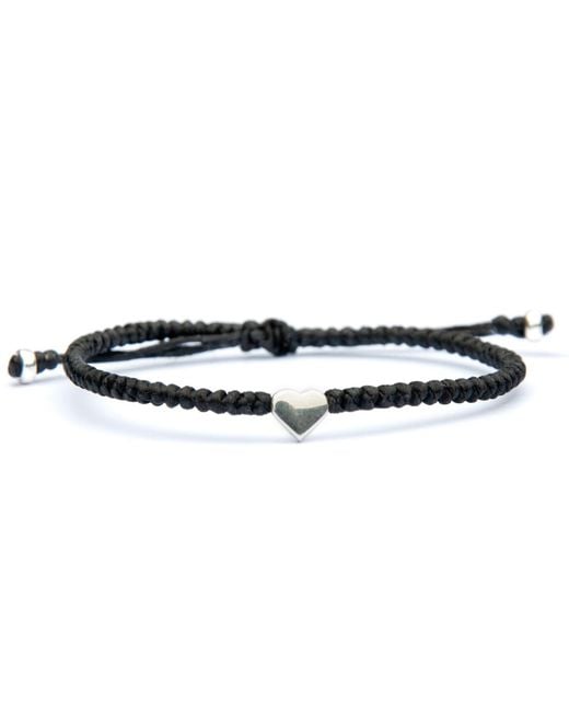 Harbour Uk Blue Heart Rope Bracelet
