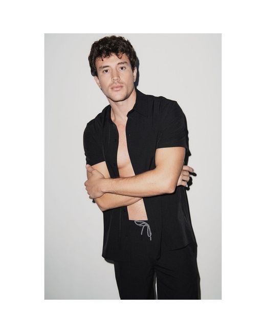 Playaluxe Black Todos Santos Classic Shirt for men