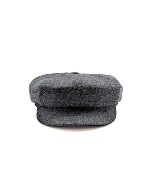 DORIA 1905 Black Merino Wool Sailor Cap