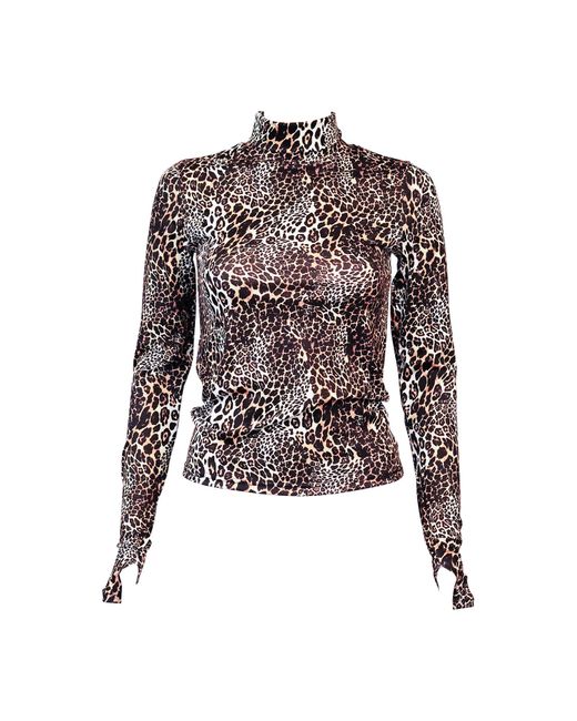 Love and Nostalgia Black Sofia Stretch Turtle Neck