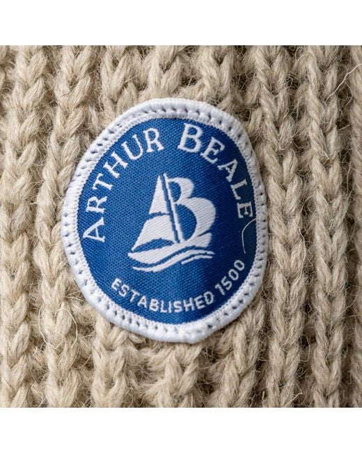 Arthur Beale Gray Erebus Boat Neck Pullover for men