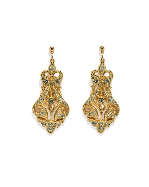 Caramel Vintage Jewellery Metallic Vintage Plated Lilibeth Earrings