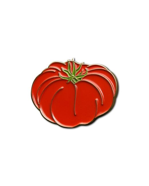 Make Heads Turn Red Enamel Pin Tomato