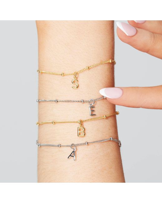 Muru Metallic Little Love Letter Bracelet