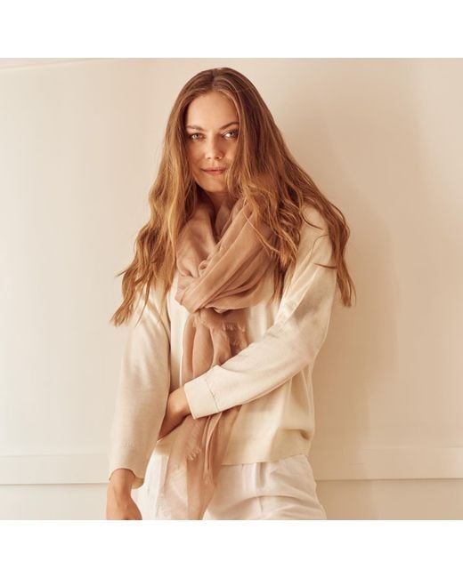 Bel Cashmere Natural Light Cashmere Foulard
